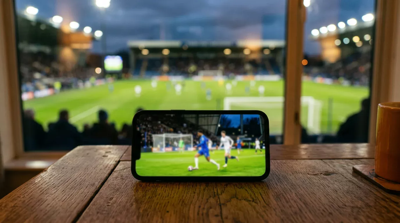 Apuestas en directo durante un partido de Champions League con mercados en vivo