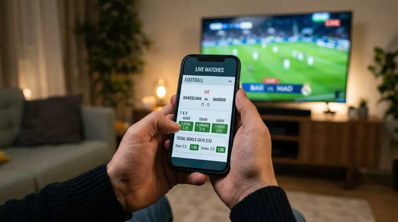 Pantalla de operador mostrando el mercado outright de la Champions League con cuotas de los equipos clasificados